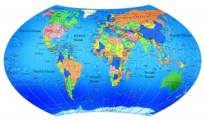 world map